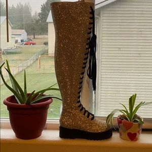 Dolls kill sparkle boots